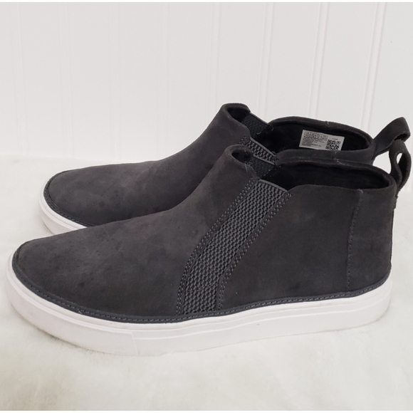 Women's Toms Bryce Gray Suede High Top Sneakers 9.5 - Picture 2 of 8